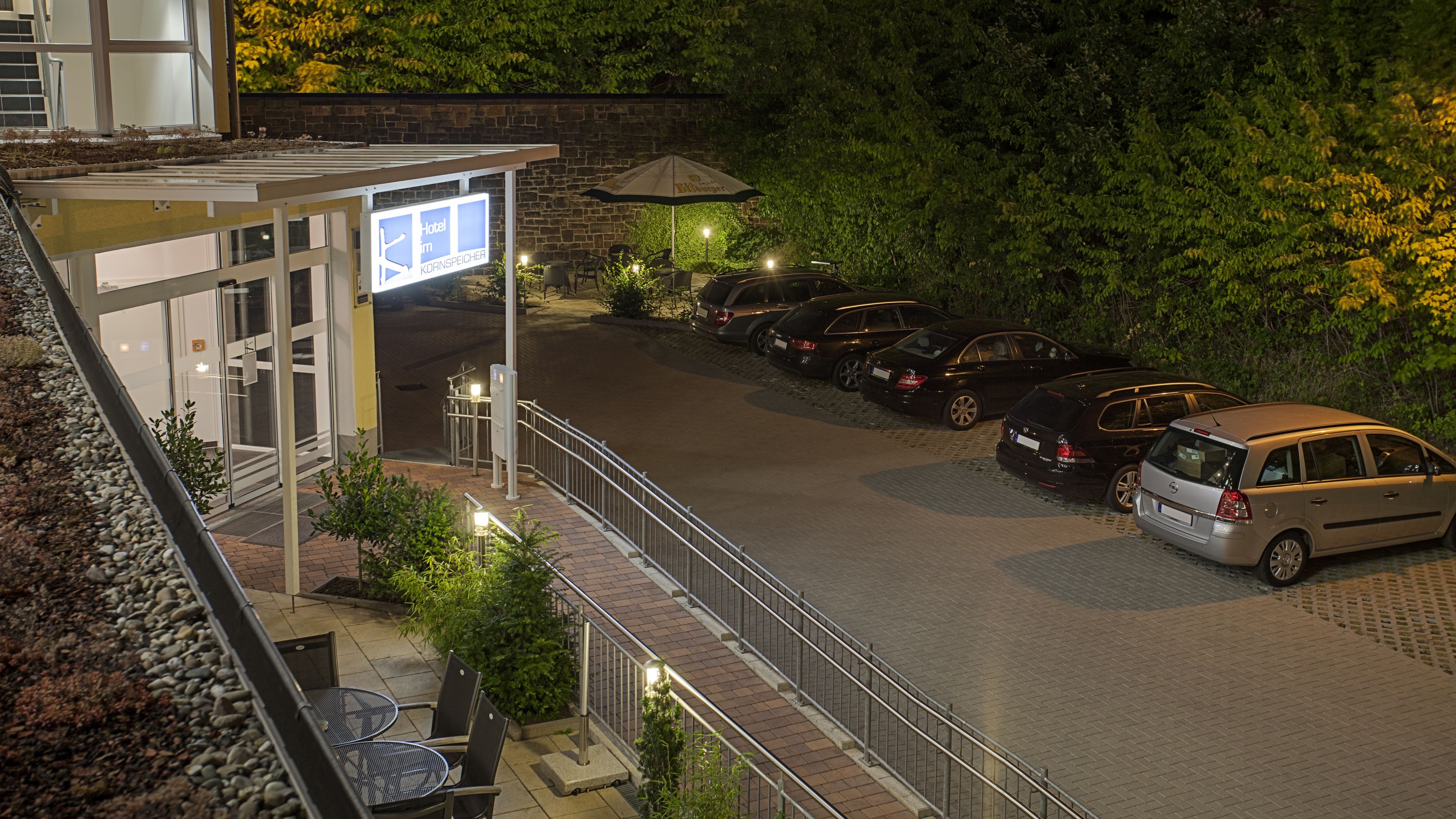 front of property – evening/night