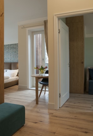 Apartment, 1 Bedroom, Balcony | Living area | Flat-screen TV