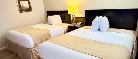 Skrivbord, gratis wi-fi och sängkläder