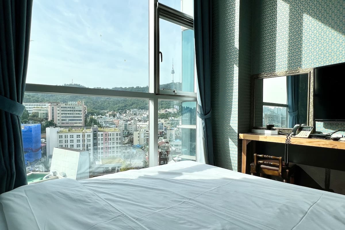 Double Room (N Tower View) | 1 bedroom, Frette Italian sheets, premium bedding, down comforters