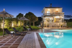 Front of property – evening/night