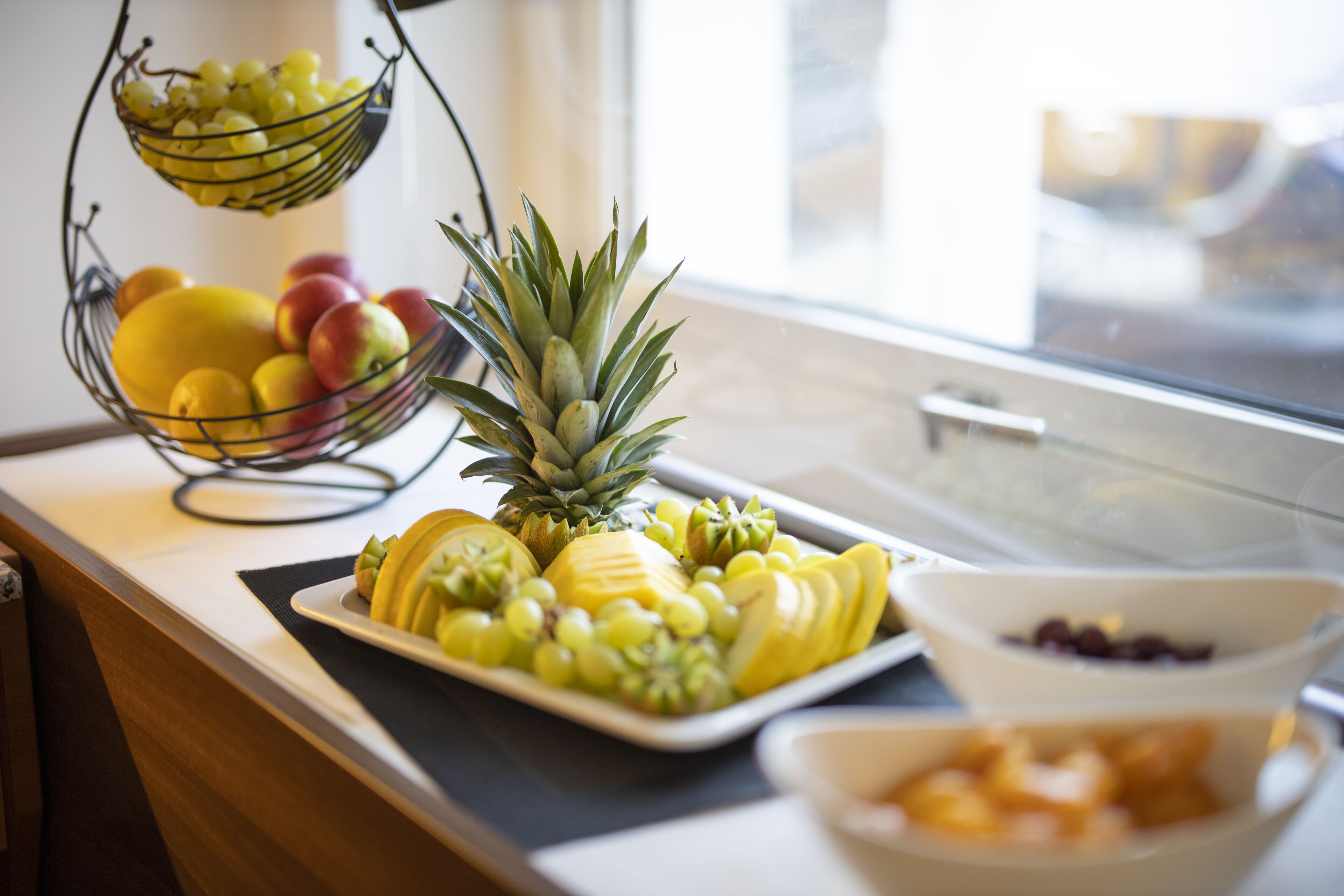 Daily buffet breakfast for a fee