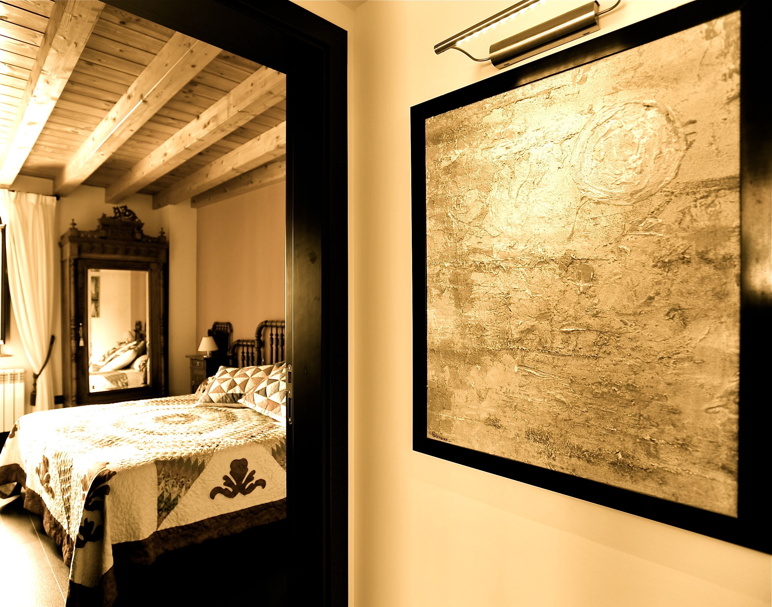 premium bedding, desk, blackout curtains, soundproofing