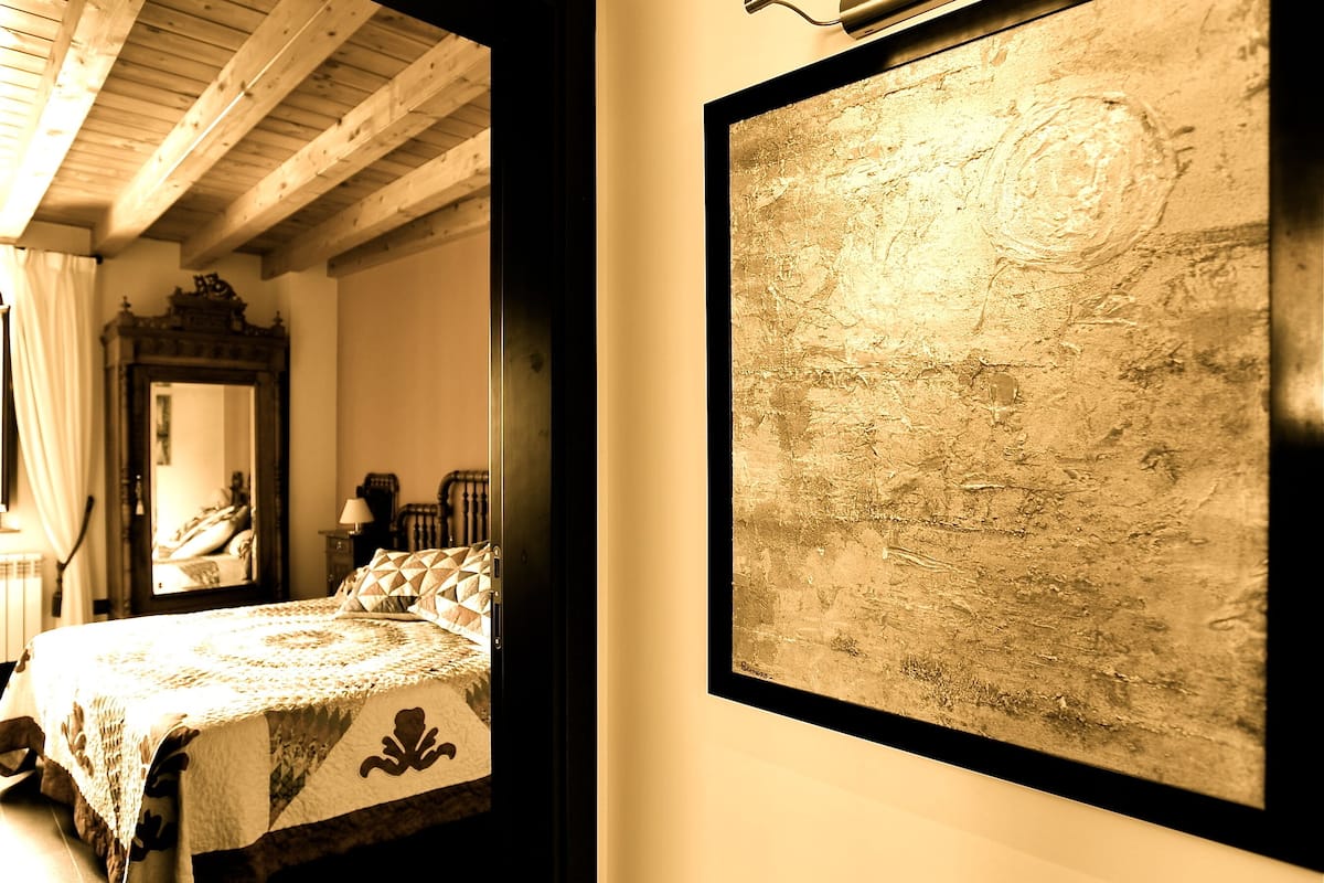 premium bedding, desk, blackout curtains, soundproofing