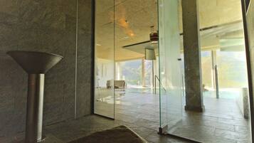 Sauna, body treatments, facials, massages