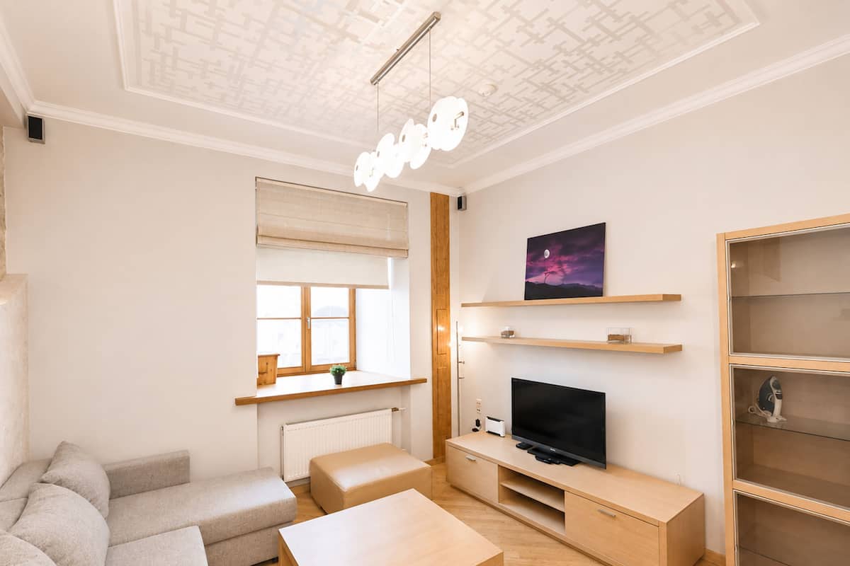 Apartment, 1 Bedroom | Living area | 32-inch LED TV with digital channels, TV