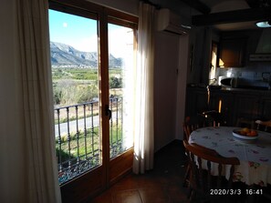 Traditional Apartment, 2 Bedrooms, Kitchen, Tower | Living area | TV, fireplace
