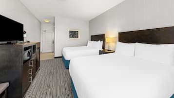 Standard Room, 2 Queen Beds, Non Smoking | In-room safe, desk, iron/ironing board, cribs (surcharge)