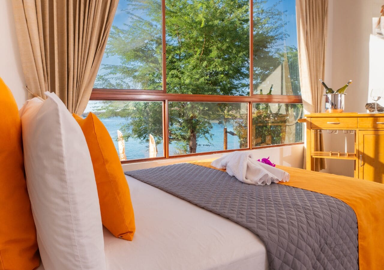 Double Room, Oceanfront | In-room safe, desk, iron/ironing board, free WiFi