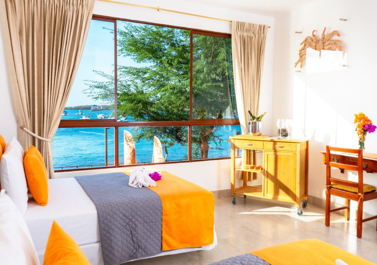 double room, oceanfront | in-room safe, desk, iron/ironing board, free wifi