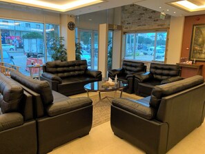 Sitteområde i lobbyen