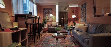 Sala de estar en el lobby