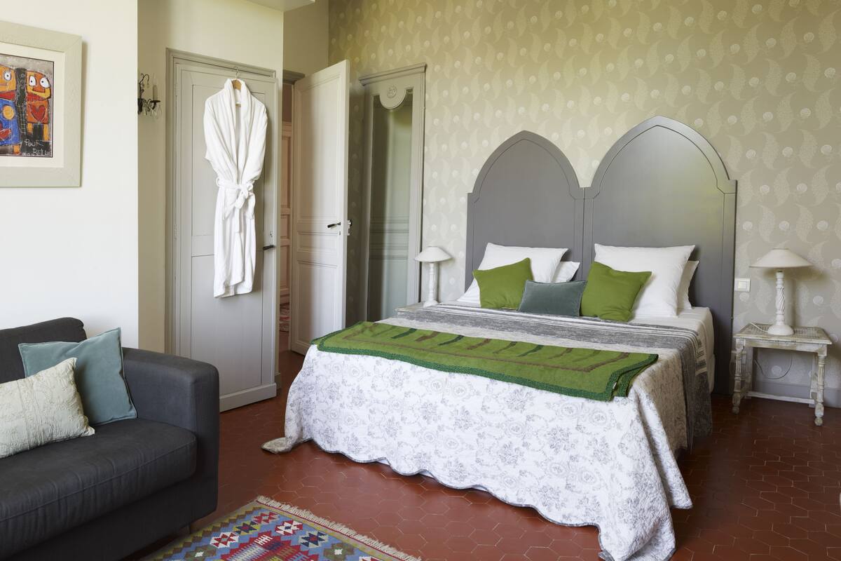 Doppelzimmer, Gartenblick | Hochwertige Bettwaren, Schreibtisch, kostenlose Babybetten