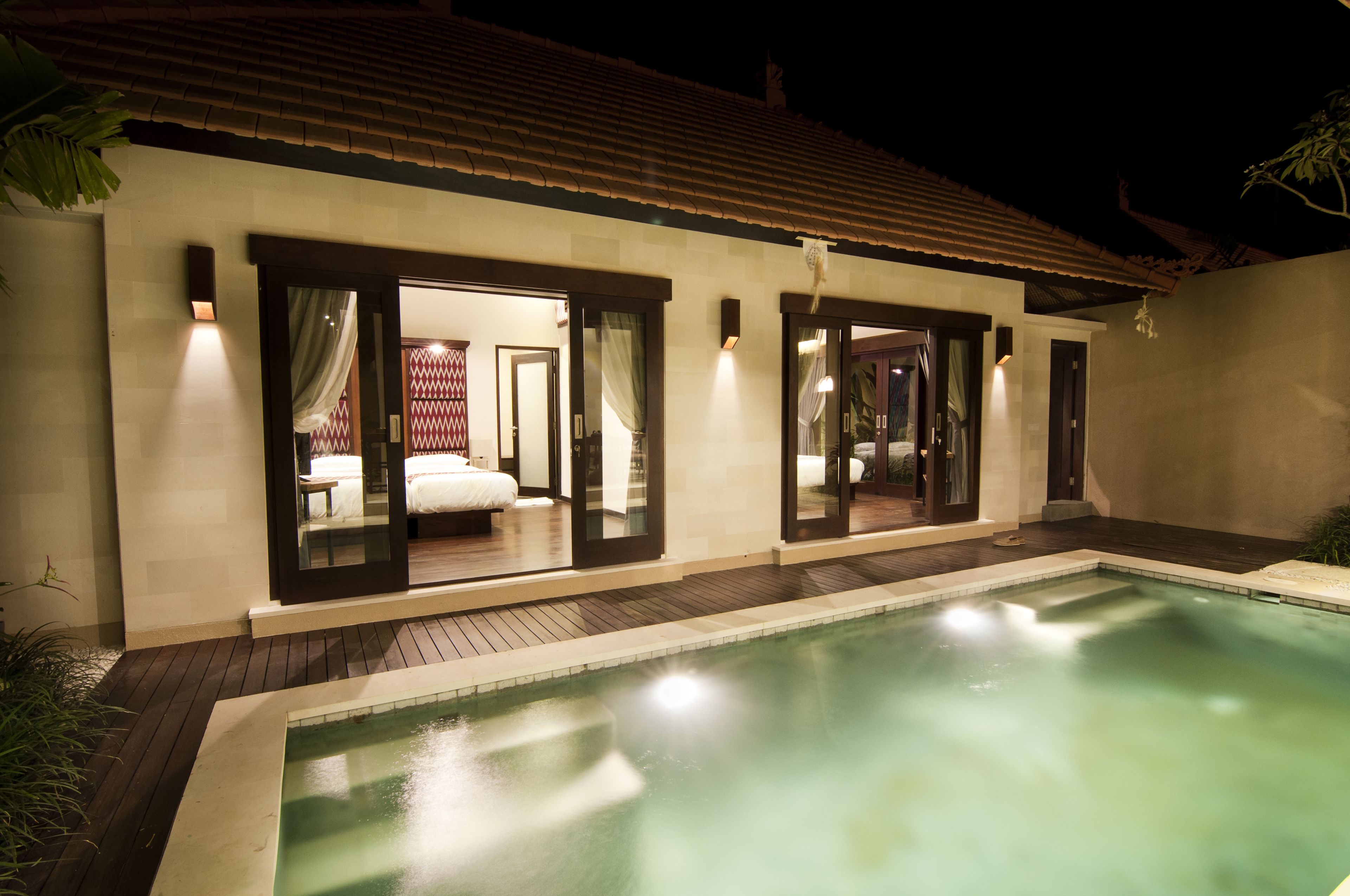 别墅, 2 间卧室, 私人游泳池, 泳池景观 (Sandat) | 露台