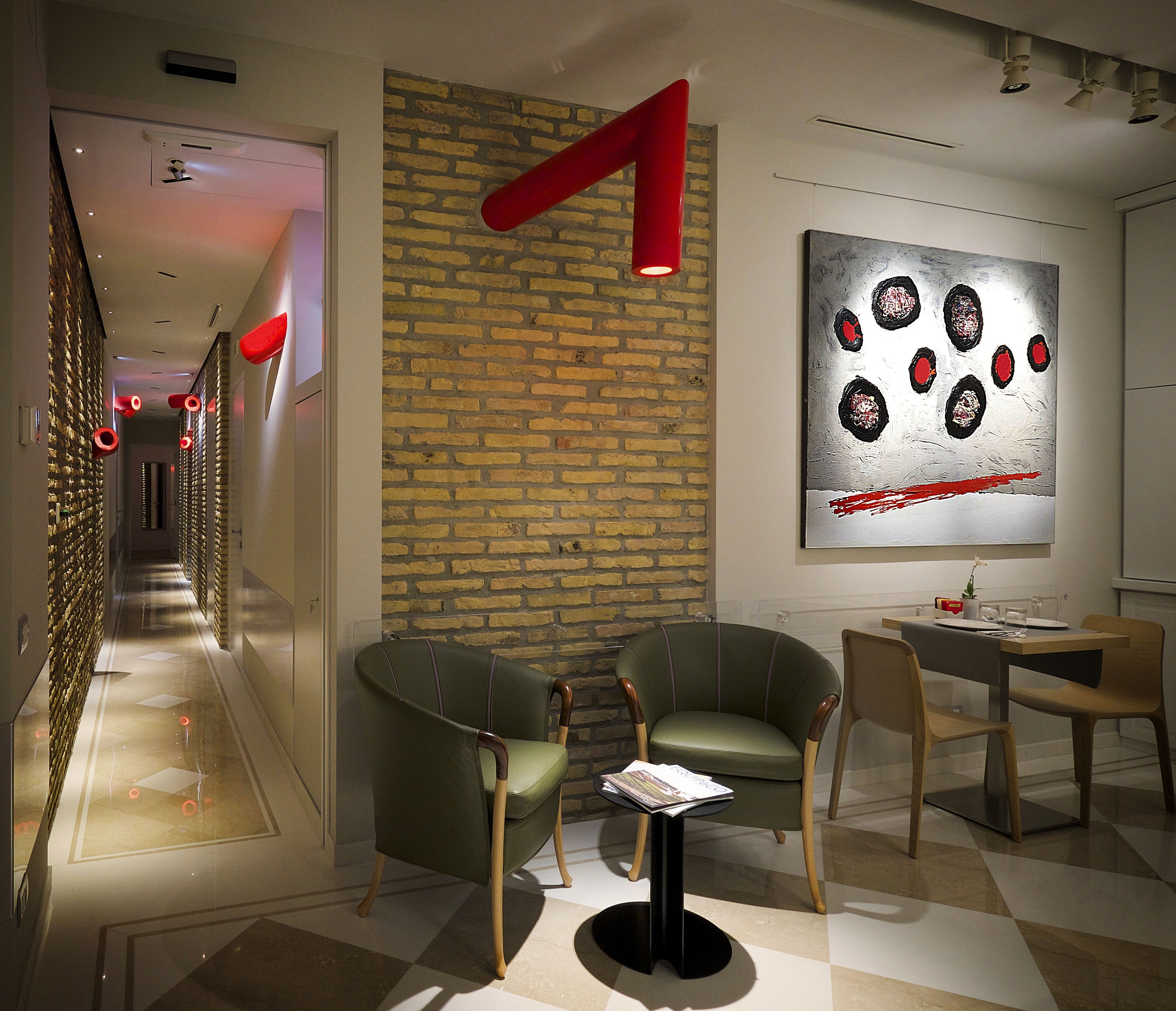 Sitteområde i lobbyen