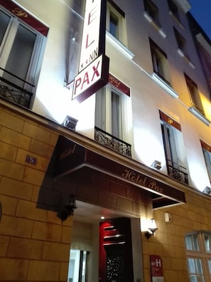 Front of property – evening/night