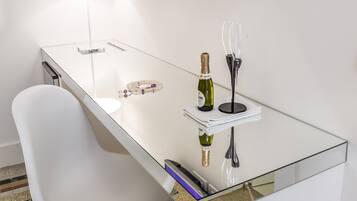 Luxury Double Room Single Use, Balcony | Premium bedding, minibar, in-room safe, desk