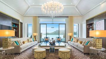 Villa, 4 Bedrooms, Private Pool (View) | Living room | 47-inch LCD TV with satellite channels, TV