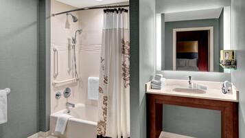 Suite, 1 Bedroom | Bathroom | Free toiletries, hair dryer, towels, soap