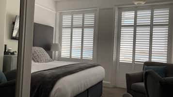 Dubbelrum - havsutsikt (Room 7, Royal, Second Floor) | Egyptiska bomullslakan och sängtillbehör av högsta kvalitet