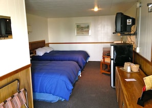 Deluxe Room, 2 Queen Beds, Non Smoking, Refrigerator & Microwave | Individually decorated, desk, bed sheets