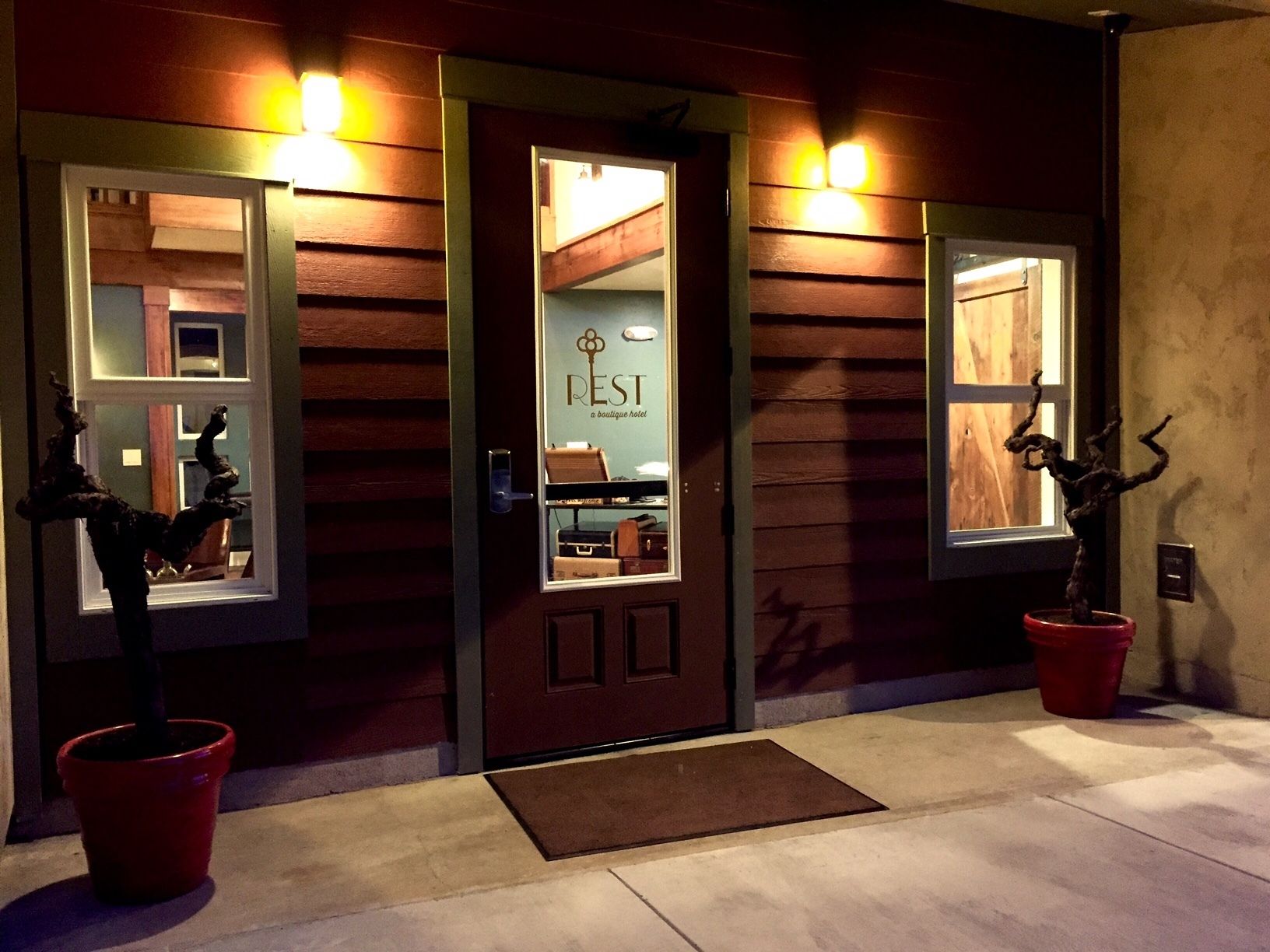 Front of property – evening/night