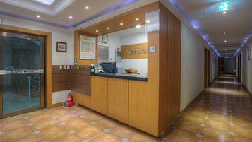 Quiosque de check-in/check-out