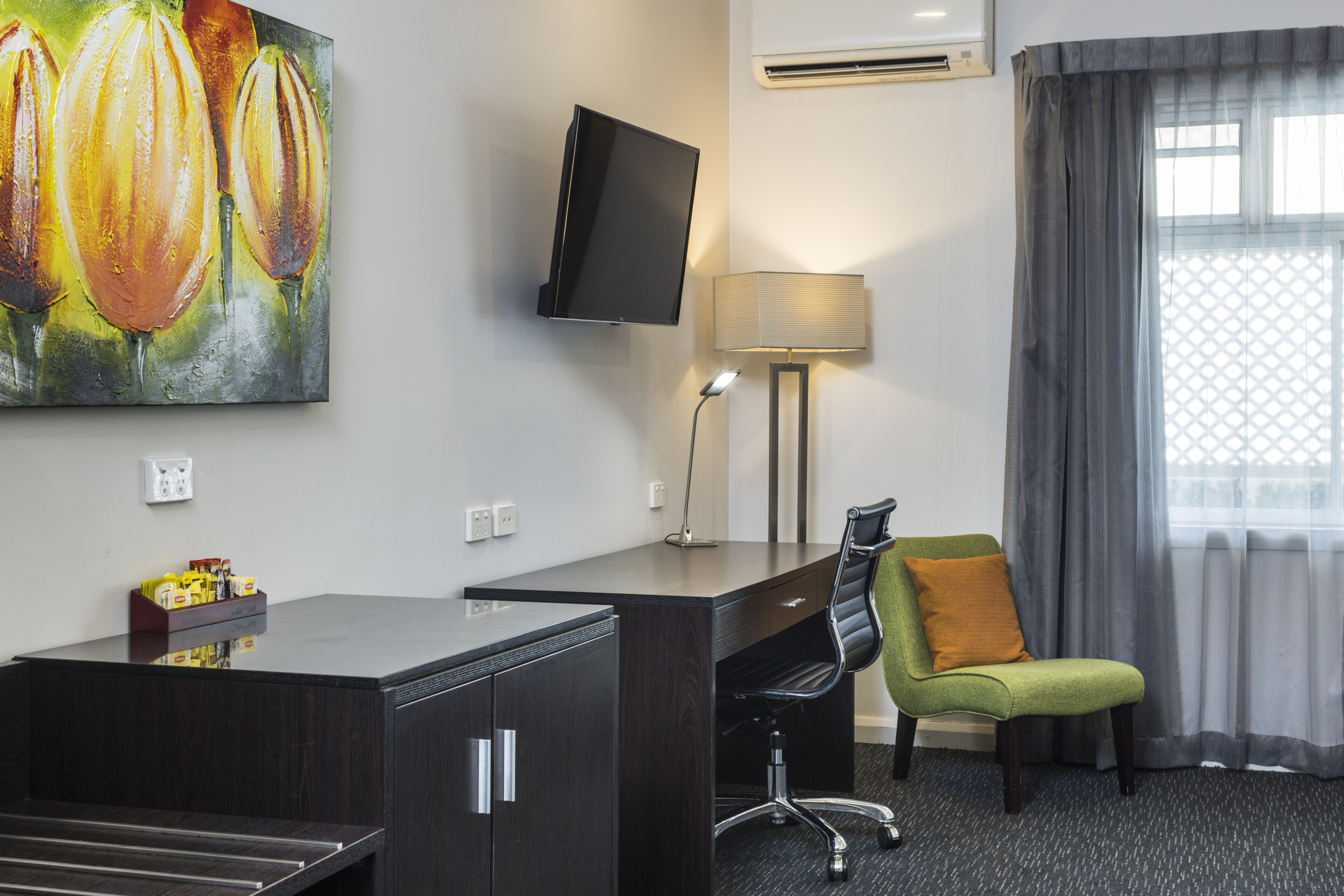 superior double room | premium bedding, down duvets, desk, blackout curtains