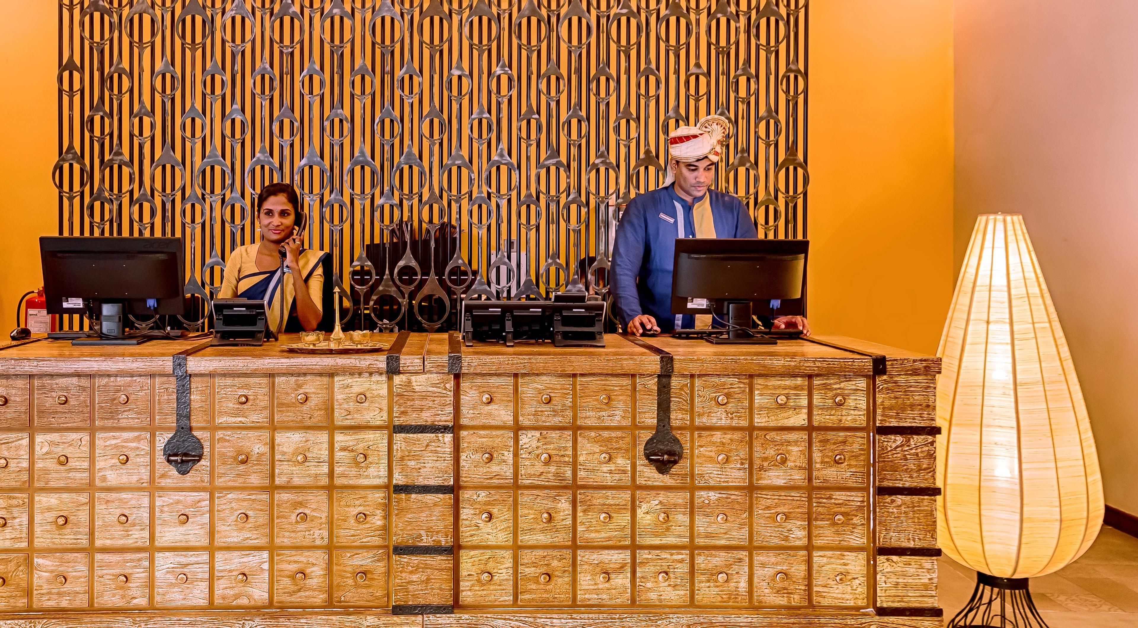 check-in/check-out kiosk