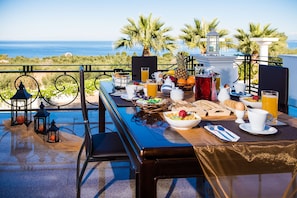 Luxury Villa, Sea View | Terrace/patio