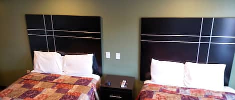 Standard Room, 2 Queen Beds | Desk, soundproofing, free WiFi, bed sheets