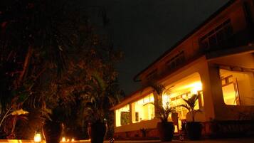 Front of property – evening/night
