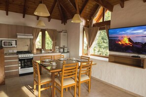 Senior Apartment, Park View | Private kitchen | Full-size fridge, microwave, oven, stovetop