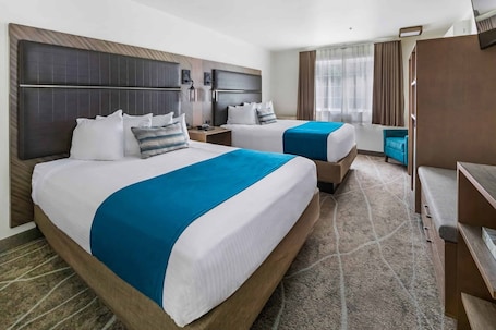 Standard Room, 2 Queen Beds | Hypo-allergenic bedding, iron/ironing board, free cribs/infant beds