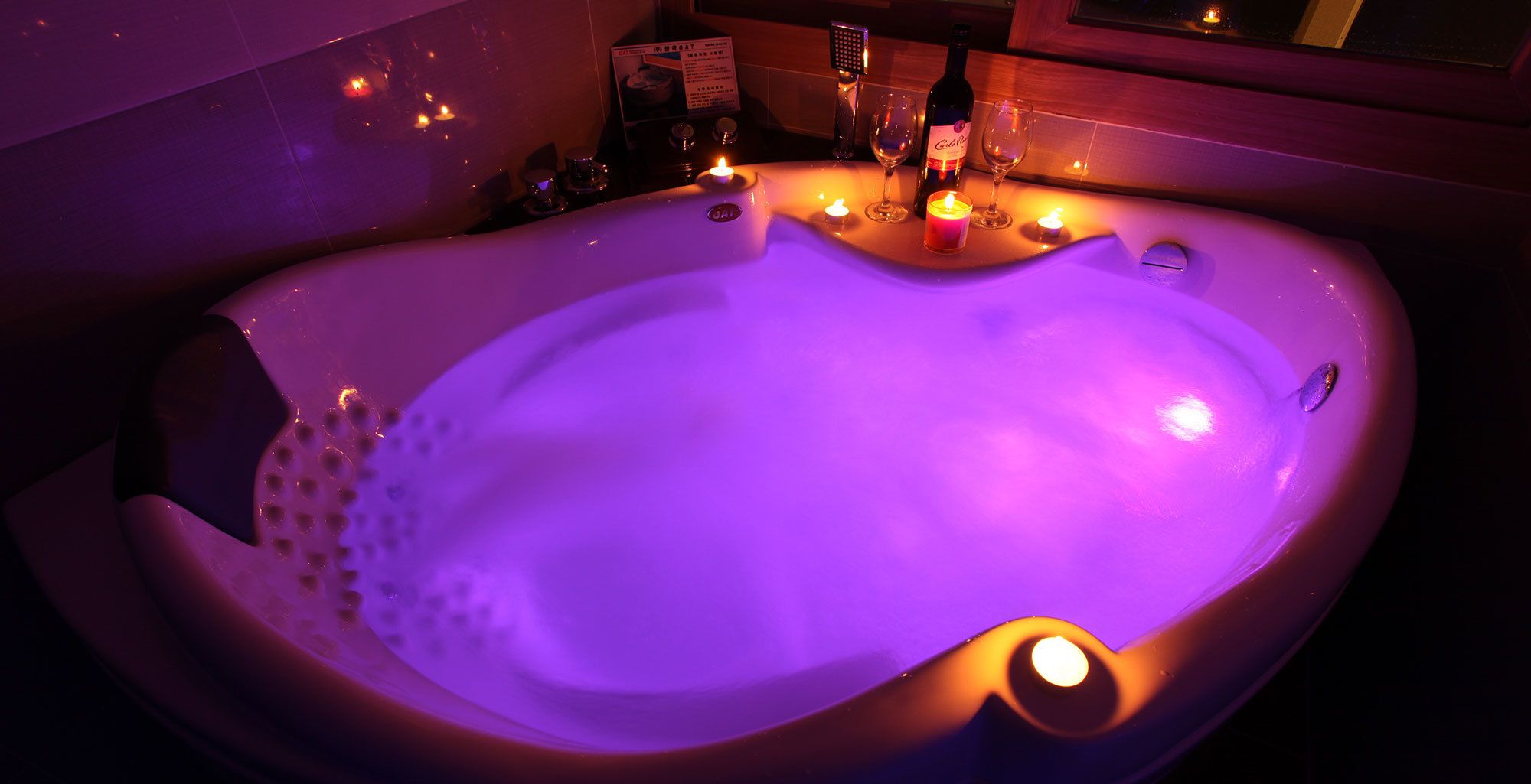 spa view | jetted bathtub