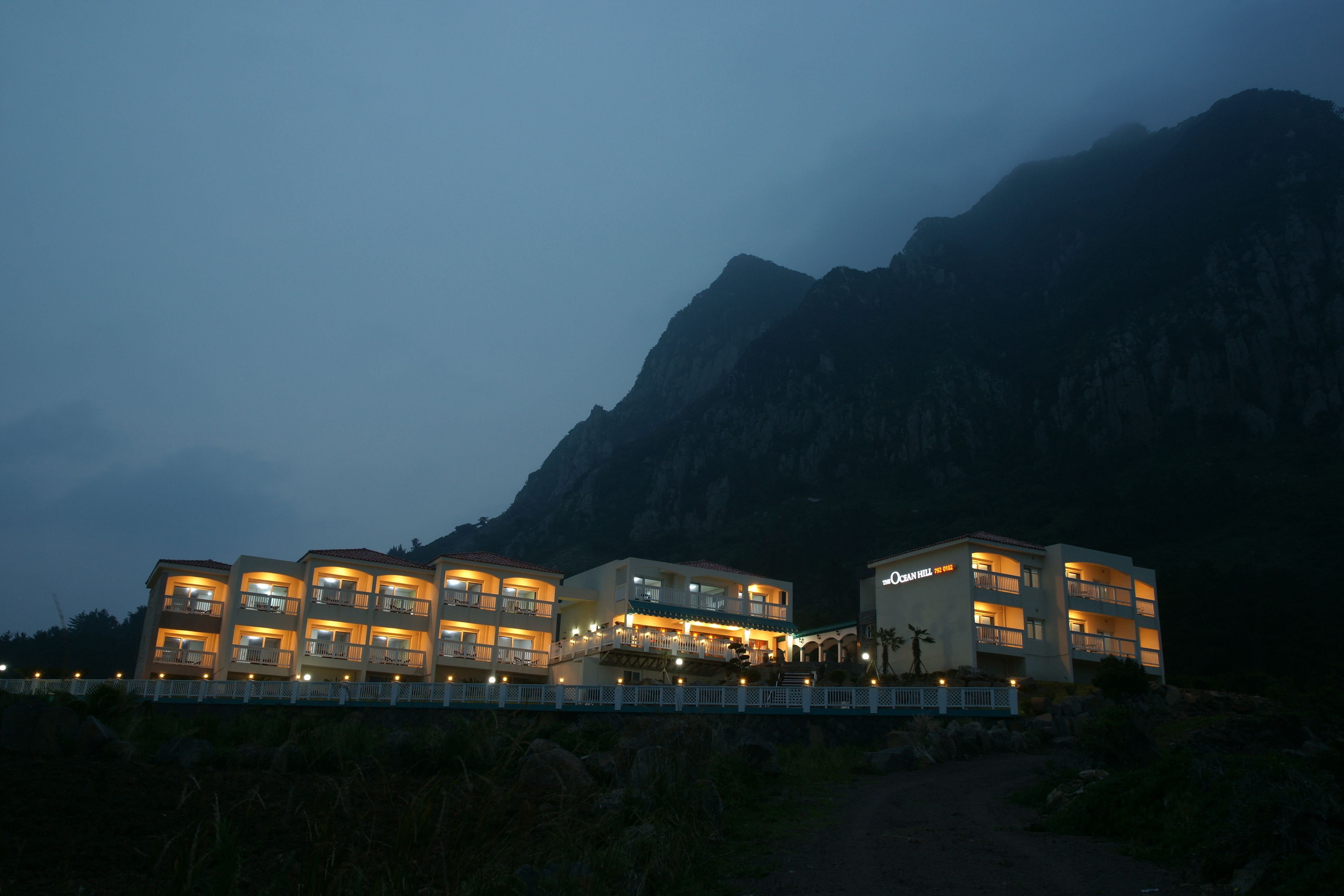 front of property – evening/night