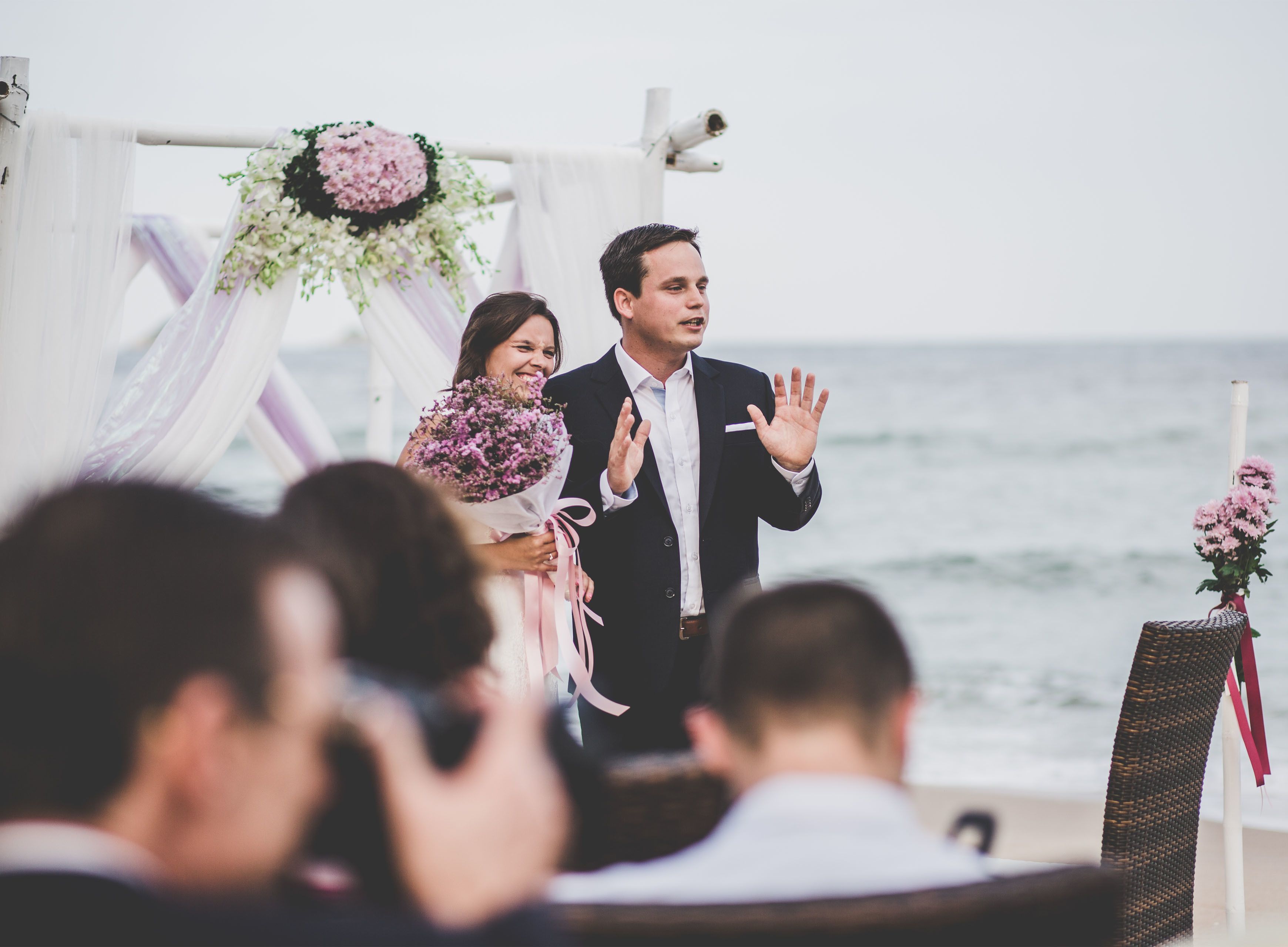outdoor wedding area