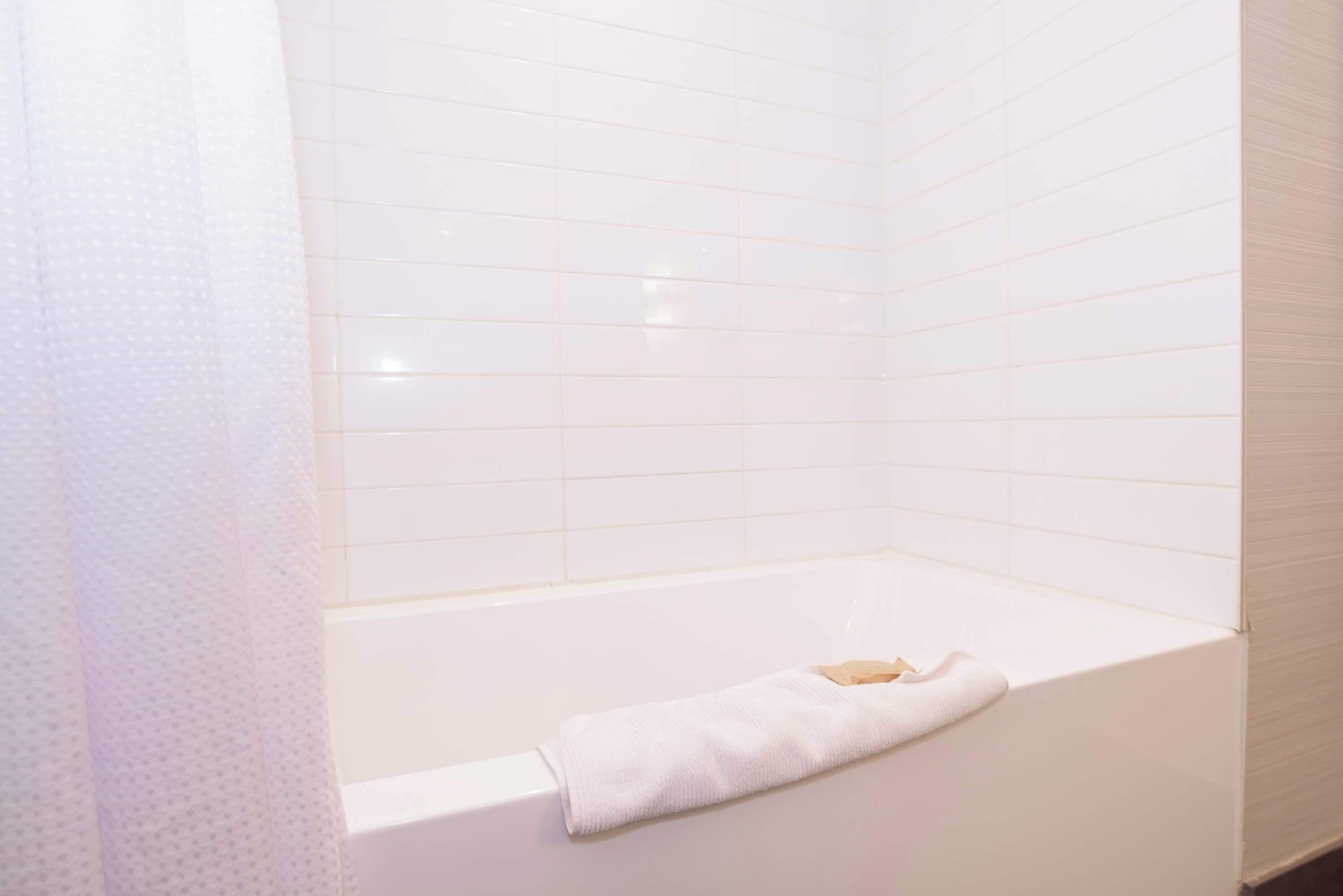 family suite, kitchenette (1 king bed, bunk beds) | bathroom | combined shower/bathtub, rainfall showerhead, free toiletries