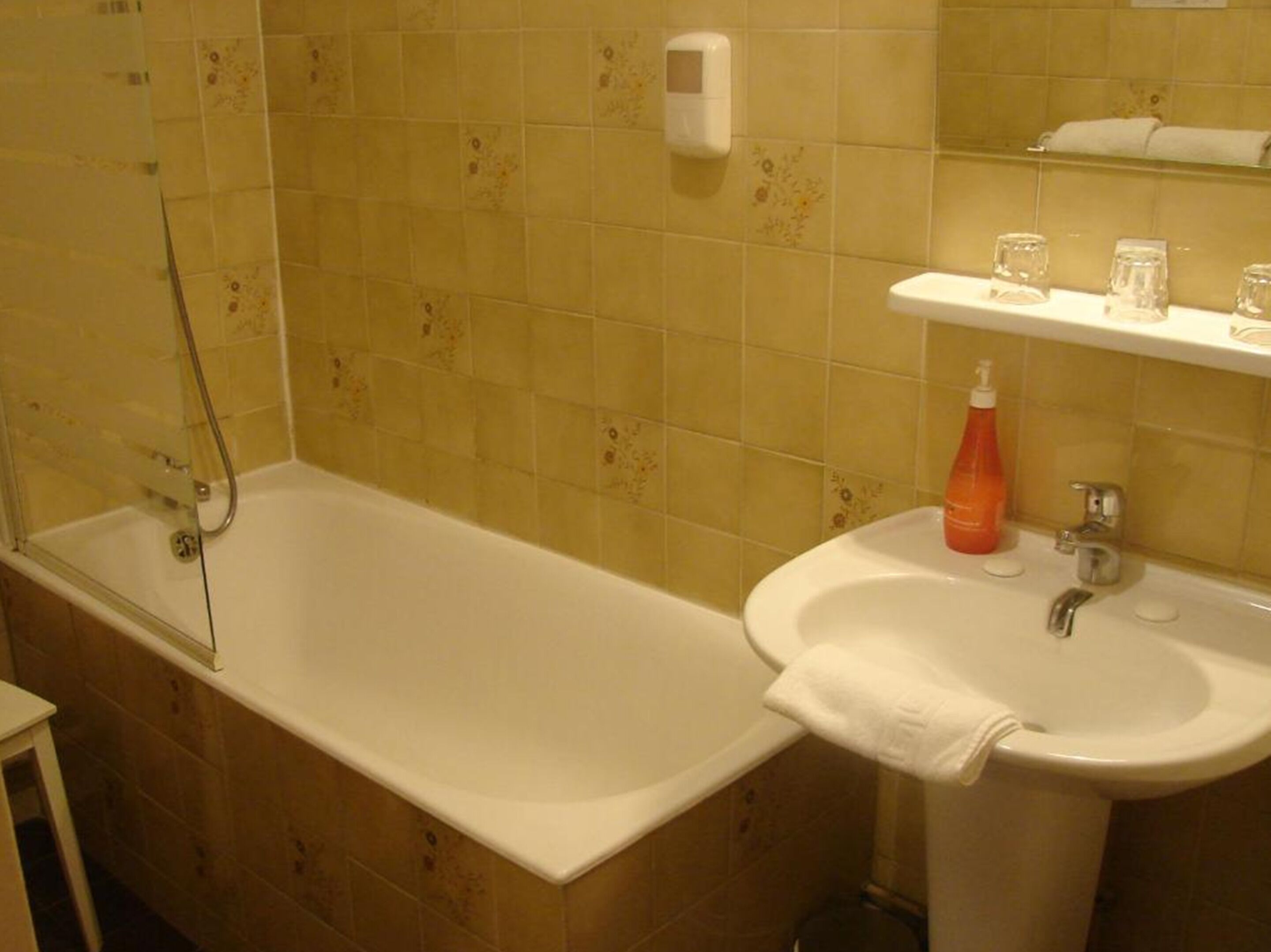 double room | bathroom | hair dryer, towels