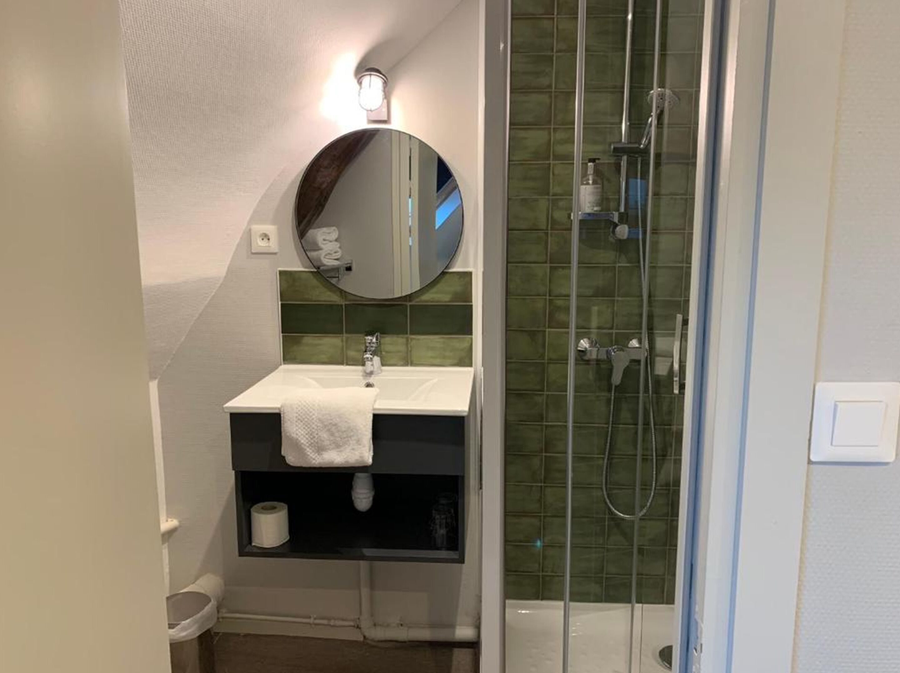 double room | bathroom | hair dryer, towels