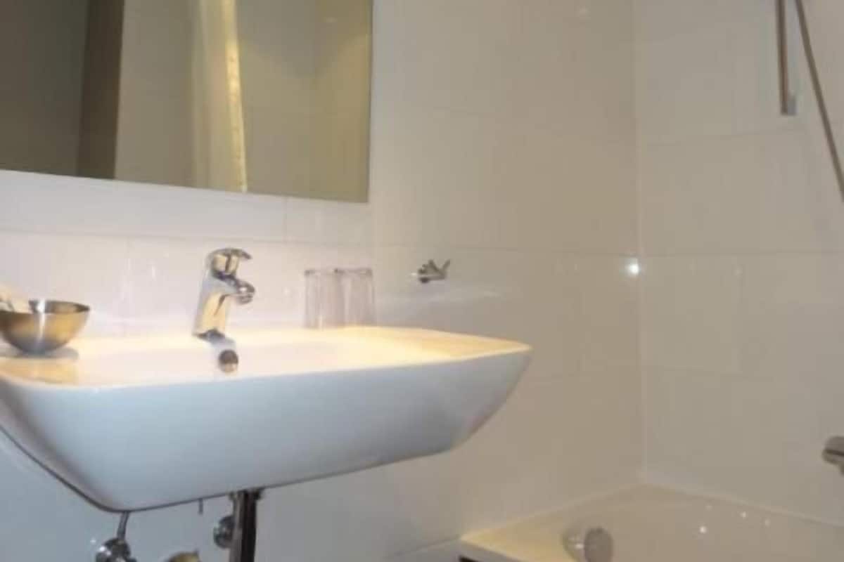 free toiletries, hair dryer, towels