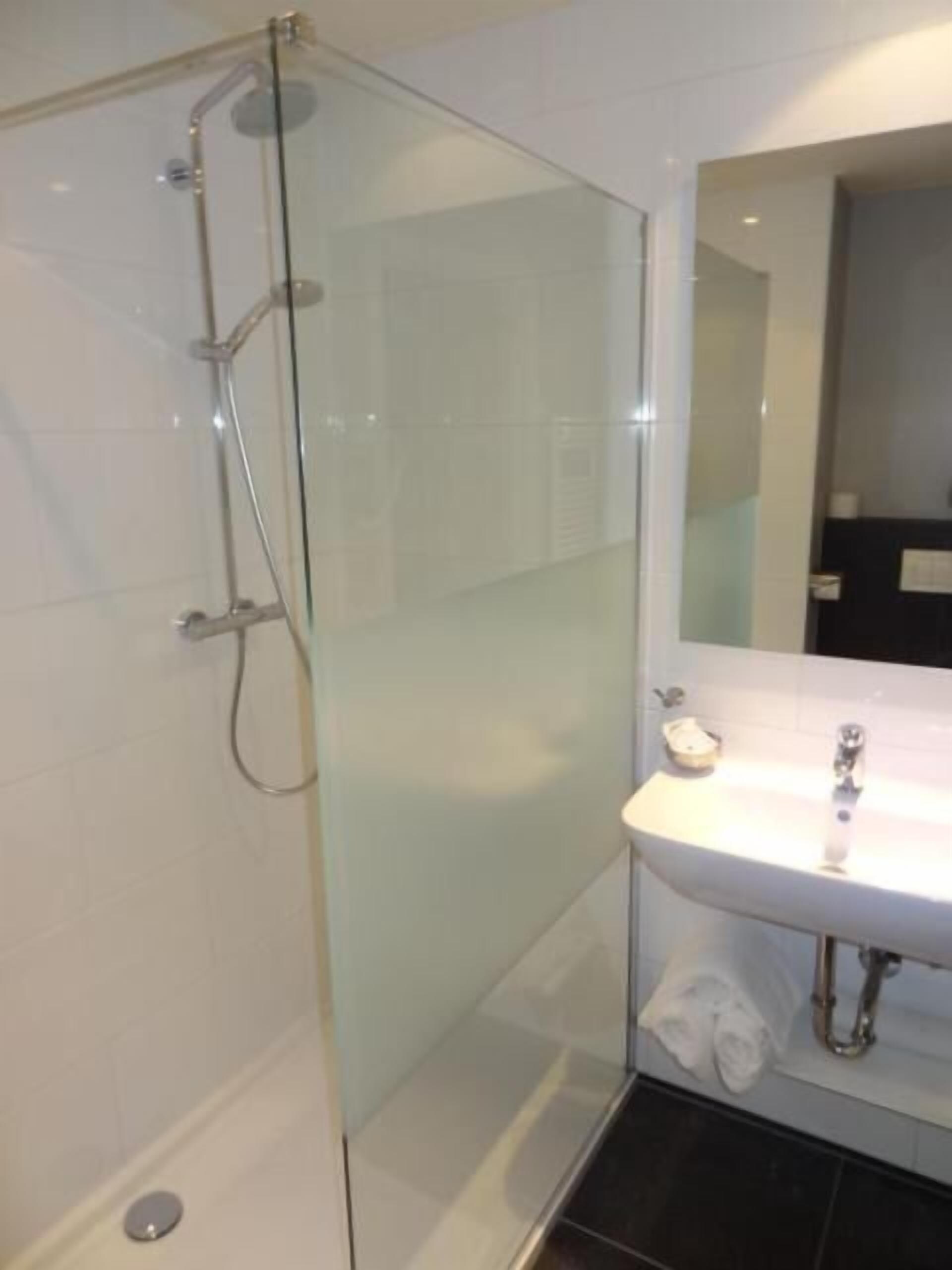 free toiletries, hair dryer, towels