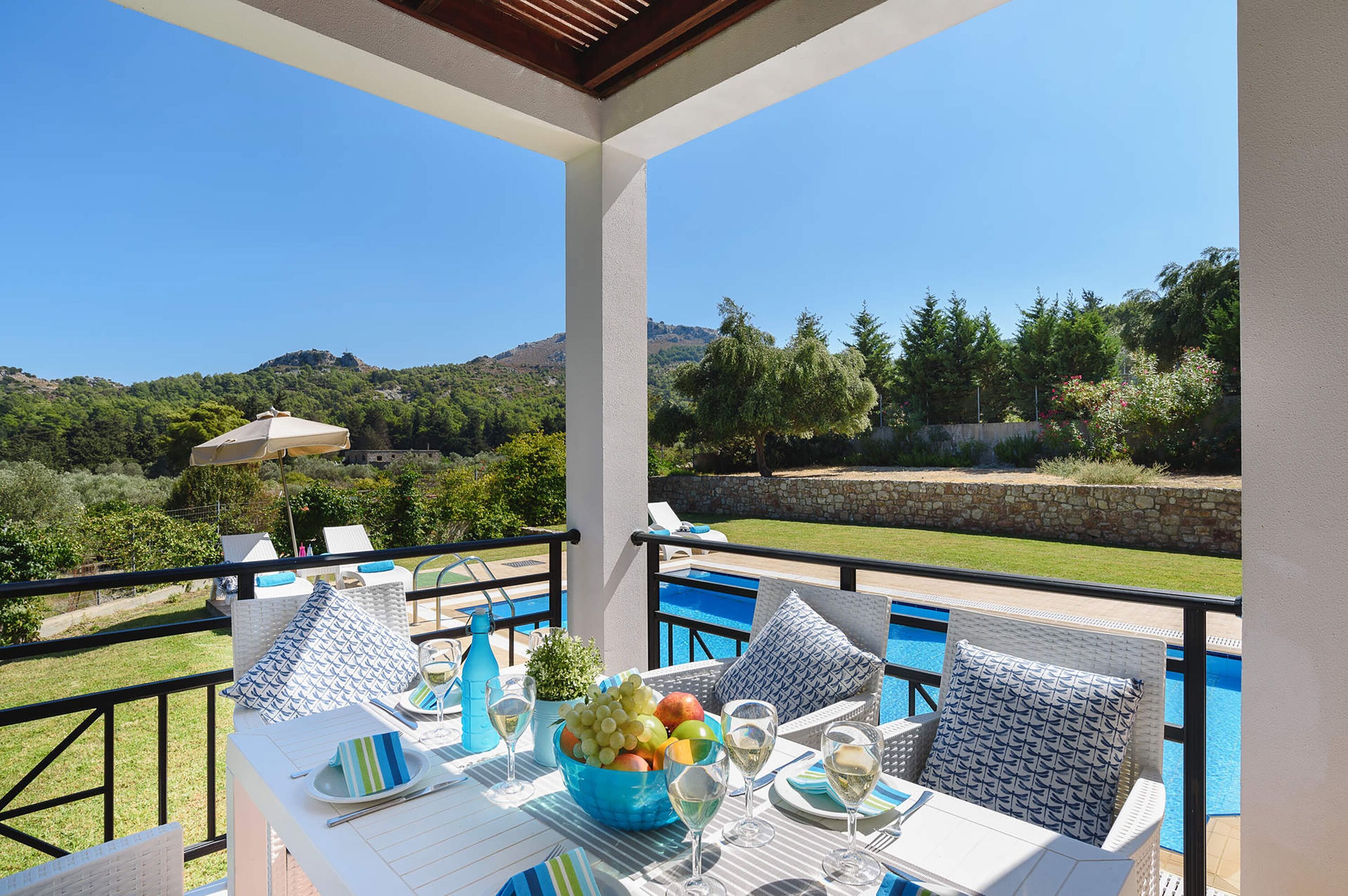Villa, 3 Schlafzimmer (for six people) | Balkon