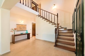 Villa, 4 Bedrooms | Living area | 32-inch plasma TV with satellite channels, TV, fireplace - Seven Springs Villas (Rhodes)