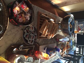 Daily buffet breakfast for a fee