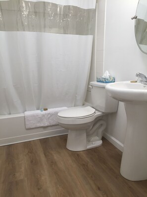 Standard Room, 2 Queen Beds | Bathroom | Hair dryer, towels, soap, shampoo - Lake Inn and Restaurant (Ebensburg)