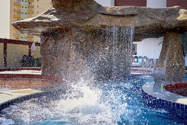 8 outdoor pools, pool umbrellas