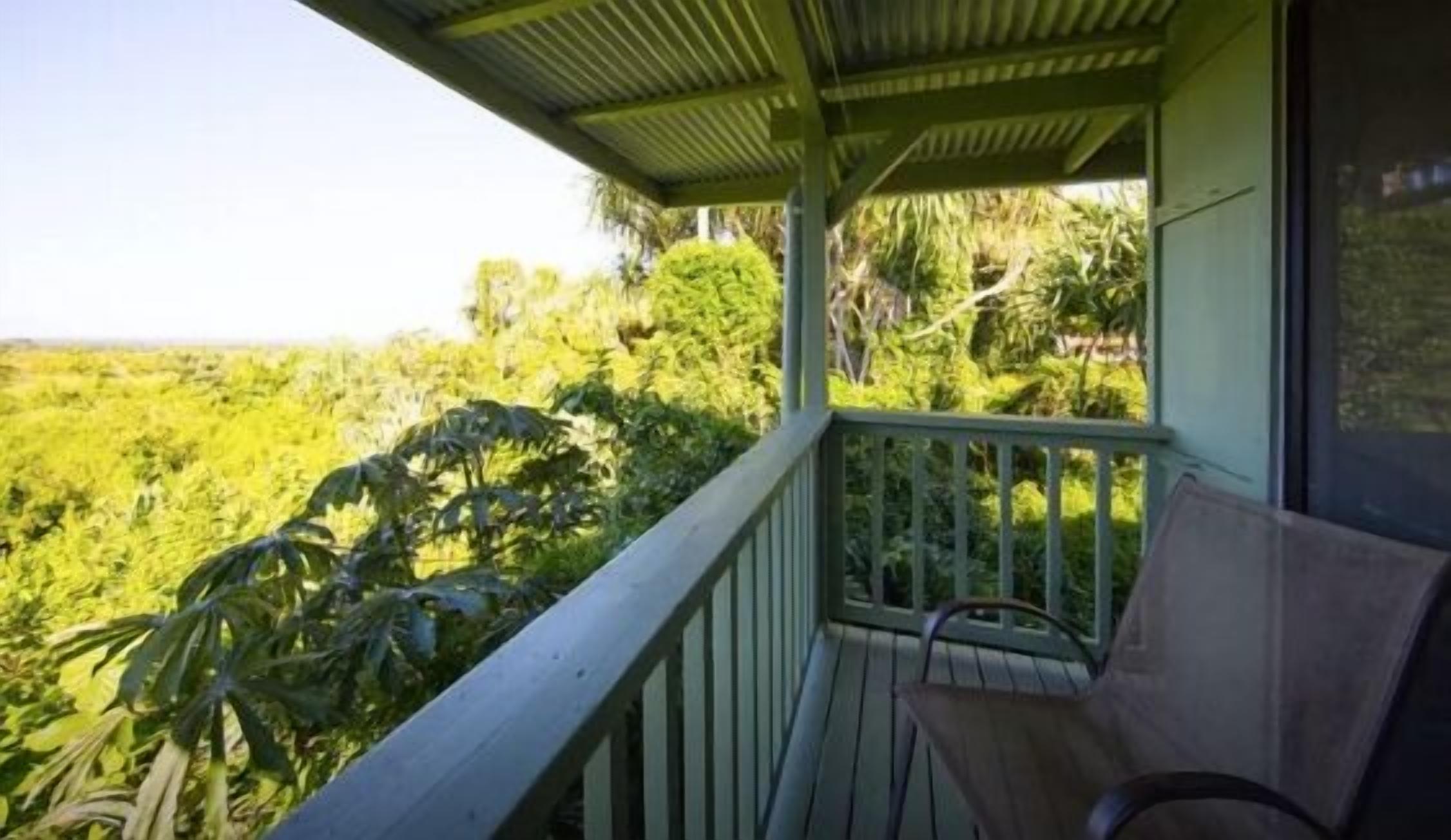 Standaard huisje, uitzicht op tuin, uitzicht op zee (Yoga Hale 1) | Terras