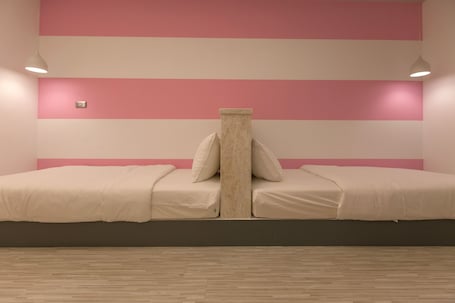 Small Twin Room, No Windows | Individually decorated, individually furnished, desk, blackout drapes
