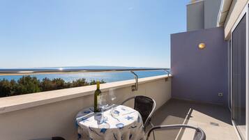 Apartment, Balcony, Sea View | Terrace/patio